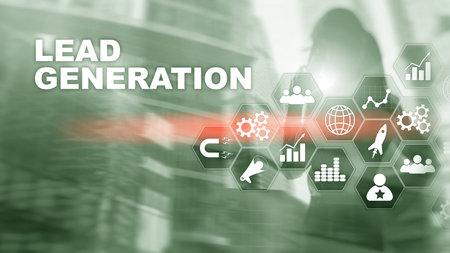 Marketing Automation Software Technology Process System Internet Business concept. mixed media...