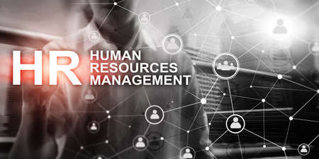 communication network. Horizontal Panoramic Business Background. Organizational structure on virtual banner.の写真素材