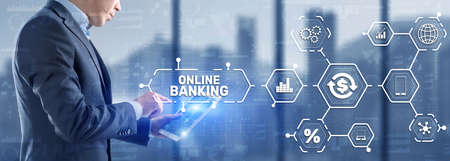 Online banking and payments. Digital marketingの写真素材