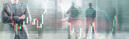 Financial growth graph. Sales increase, marketing strategy conceptの写真素材
