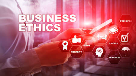 Limited Liability Company concept. Icons on virtual screen. business background.の写真素材