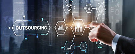 Outsourcing. Human reesources management and recruitmentの写真素材