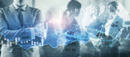 Financial chart for your business. Mixed Media Forex