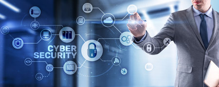 Cyber Security Data Protection concept. Privacy Internet Technologyの写真素材