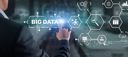 Big data and business intelligence analytics conceptの写真素材
