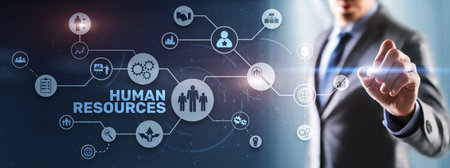 Human Resources Hiring Job Occupation Concept. Business Technology Internetの写真素材