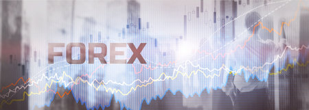 Forex Trading Traders. Financial Investment concept. Website Bannerの写真素材