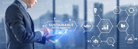 SDGs. Sustainable development goals. Environmental technology conceptの写真素材