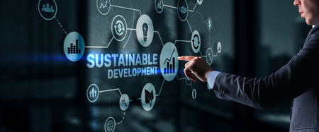 SDGs. Sustainable development goals. Environmental technology conceptの写真素材