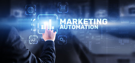 Marketing automation concept. Business Technology Internet and networkの写真素材