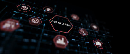 Standards Quality assurance and control concept. Business and technologyの写真素材