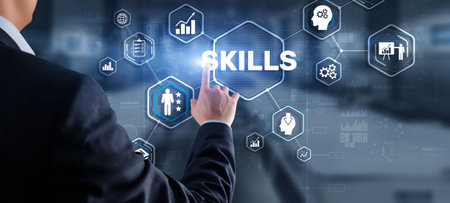 Skills Learning Personal development Finance Competency Business conceptの写真素材