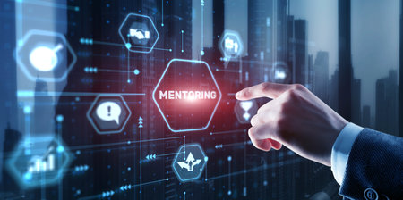 Mentoring Business. Personal Coaching. Training personal conceptの写真素材