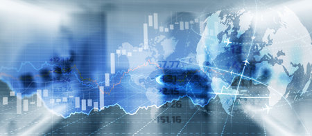 Financial chart for your business. Mixed Media Forex