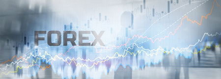 Forex Trading Traders. Financial Investment concept. Website Bannerの写真素材