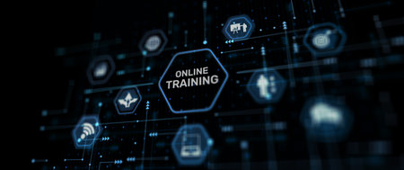 Training online Skills Business Technology Conceptの写真素材