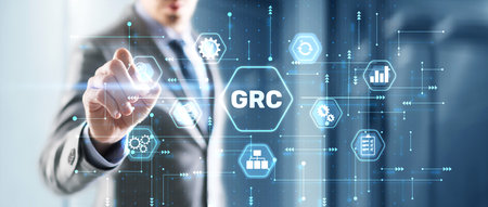 GRC Governance Risk and Compliance conceptの写真素材