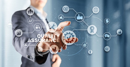 Quality Assurance Service Guarantee. Quality controlの写真素材