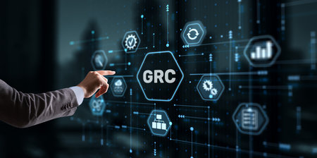 GRC Governance Risk and Compliance conceptの写真素材