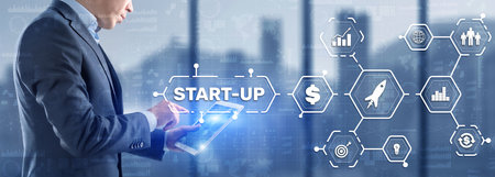 Start Up Mission Business Launch Team Success Concept 2022.の写真素材