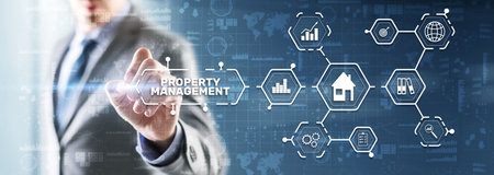 property management. Operation control maintenance and oversight of real estate and physical property.の写真素材
