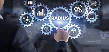 Radius. Protocol for implementing authenticationの写真素材