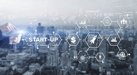 Start Up Mission Business Launch Team Success Concept 2022の写真素材