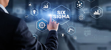 Six Sigma. Management concept aimed at improving the quality of work of an organization or a separate unitの写真素材