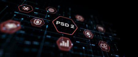 PSD2 Concept . Open banking. Payment Service Directive PSD 2の写真素材