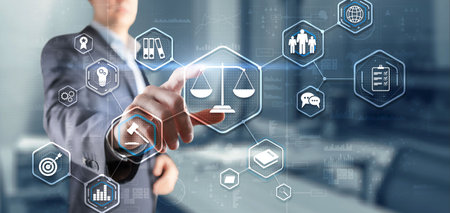 Labor Law Lawyer Legal Business Technologies Conceptの写真素材