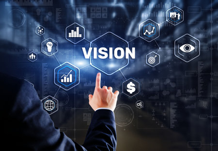 Vision Direction Future Business Inspiration Motivation Conceptの写真素材