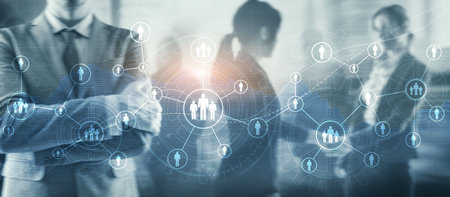 HR Human Resources Business concept mixed media 2022の写真素材