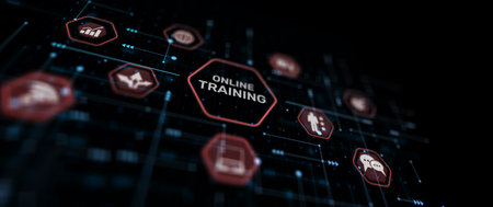 Training online Skills Business Technology Conceptの写真素材