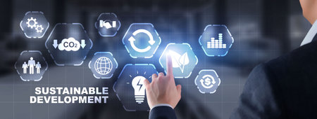 SDG - Sustainable Development Goals. Business Technology conceptの写真素材