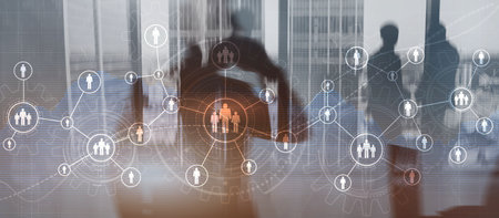 HR Human Resources Business concept mixed media 2023の写真素材