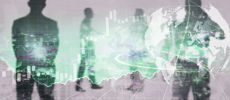 Financial chart for your business. Mixed Media Forexの写真素材