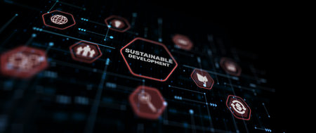 Green technology.Sustainable development goals. SDGの写真素材