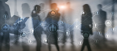 HR Human Resources Business concept mixed media 2023の写真素材