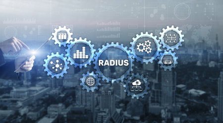 Radius. Protocol for implementing authenticationの写真素材