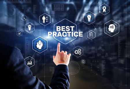 Best Practice Business Technology Internet successful business conceptの写真素材