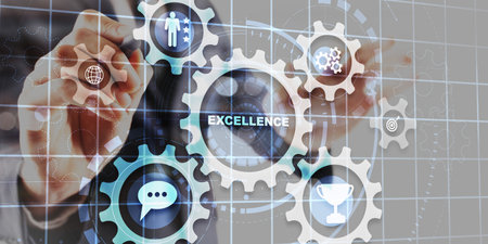 Business excellence manager. Business development conceptの写真素材