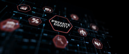 Private equity investment business concept. Technology Internet. Mixed Mediaの写真素材