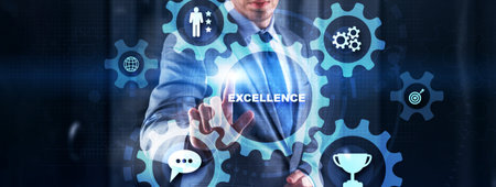 Business excellence manager. Business development conceptの写真素材