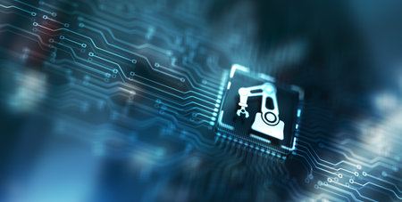 Automation Software Innovation technology. Business process optimisation conceptの写真素材