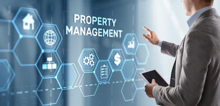 Property management. Maintenance and oversight of real estate and physical propertyの写真素材