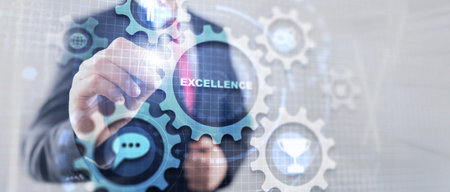 Business excellence manager. Business development conceptの写真素材