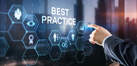 Best Practice Business Technology Internet successful business conceptの写真素材