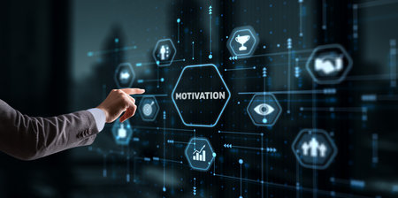 Motivation finance development concept. Achieving any goalsの写真素材