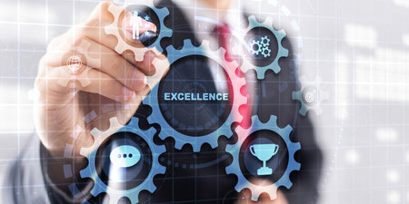 Business excellence manager. Business development conceptの写真素材