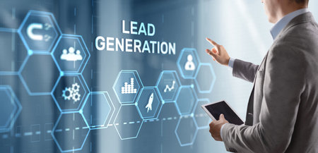 Lead Generation. Finding and identifying customers for your business products or servicesの写真素材